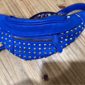 Royal blue stuffed fanny pack